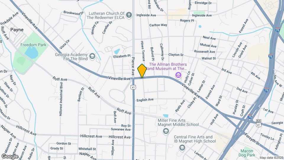 2570 Vineville Ave Map and Location Details