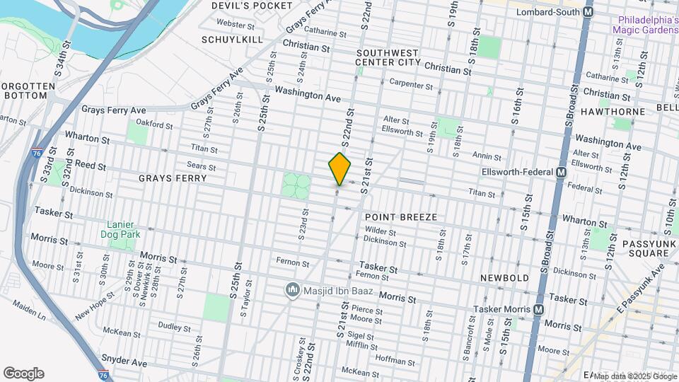 1319 S 22nd St Map and Location Details