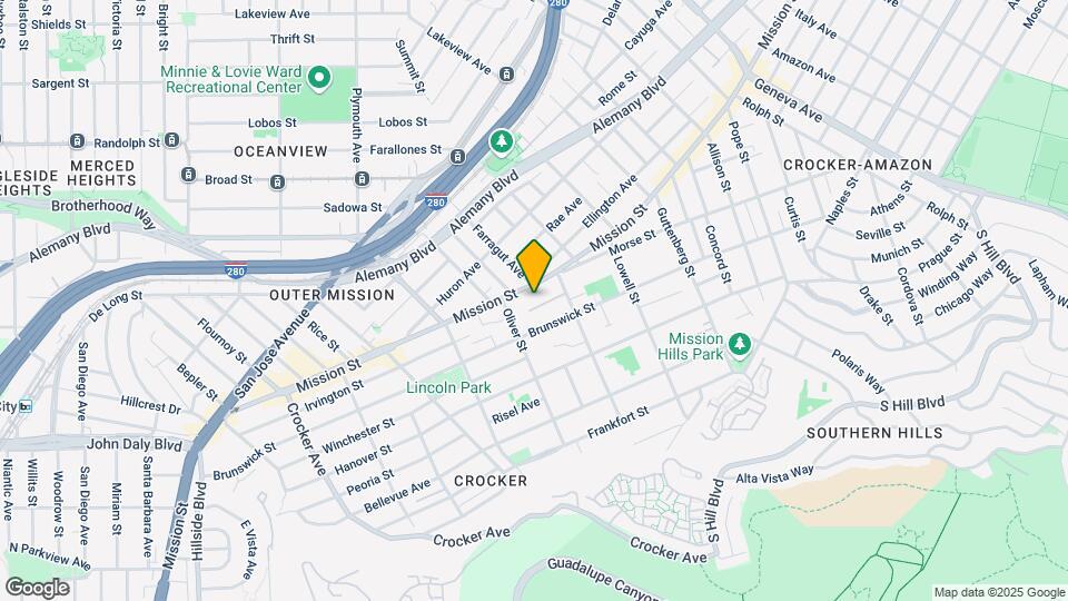 5763 Mission St Map and Location Details