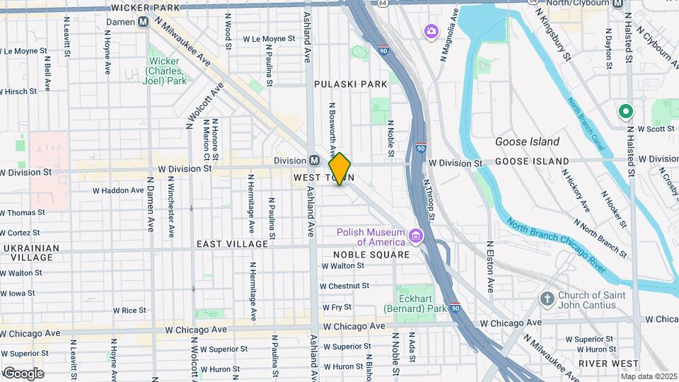 Wicker Park Lofts Map and Location Details