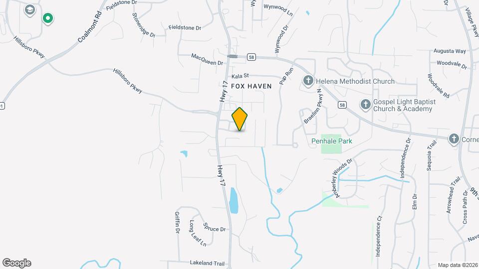 1205 Hillsboro Ln Map and Location Details