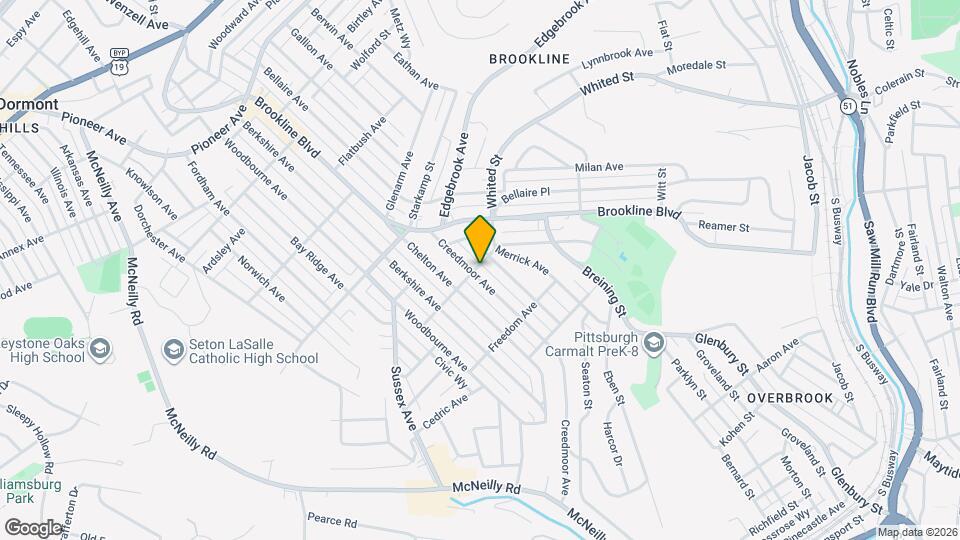 1201 Creedmoor Ave Map and Location Details