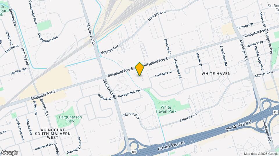 4727-4727 Sheppard Ave E Map and Location Details