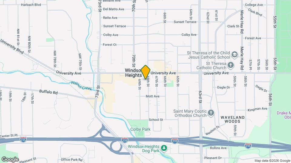 1136 68th St, Unit downstairs 2 bedroom Map and Location Details