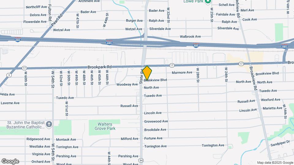 3435 Brookview Blvd Map and Location Details