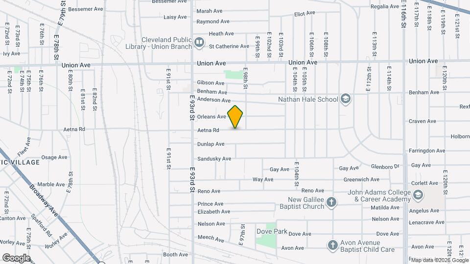 9702 Aetna Rd Map and Location Details