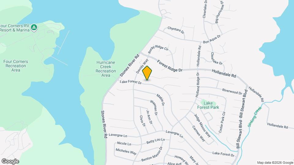 416 Lake Forest Dr Map and Location Details