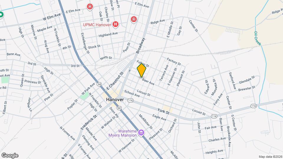 227 E Walnut St, Unit Unit A lower Floor back Map and Location Details