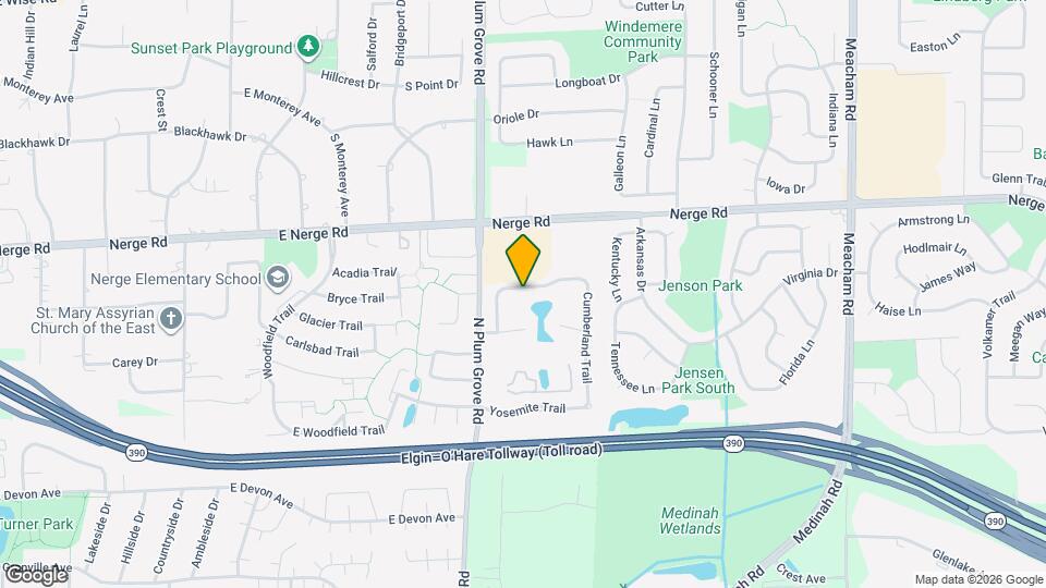 877 Cross Creek Dr W Map and Location Details