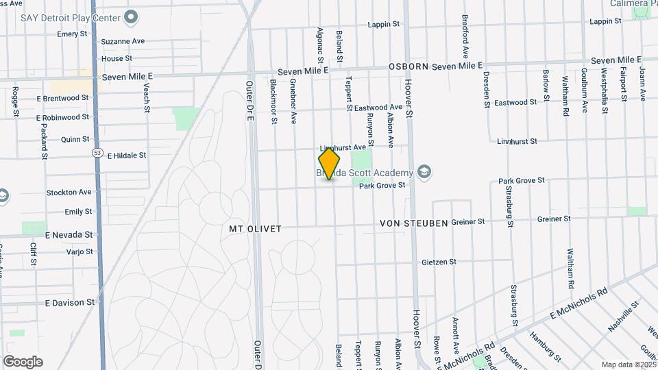 18401 Beland St Map and Location Details