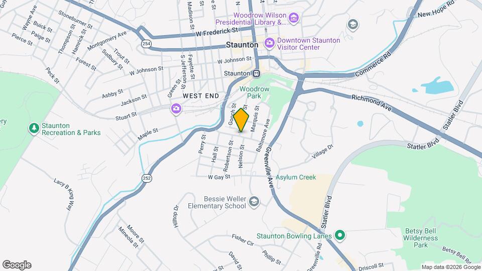 607 Winthrop St Map and Location Details