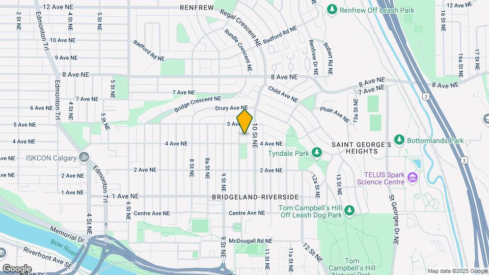 512 9A St NE Map and Location Details