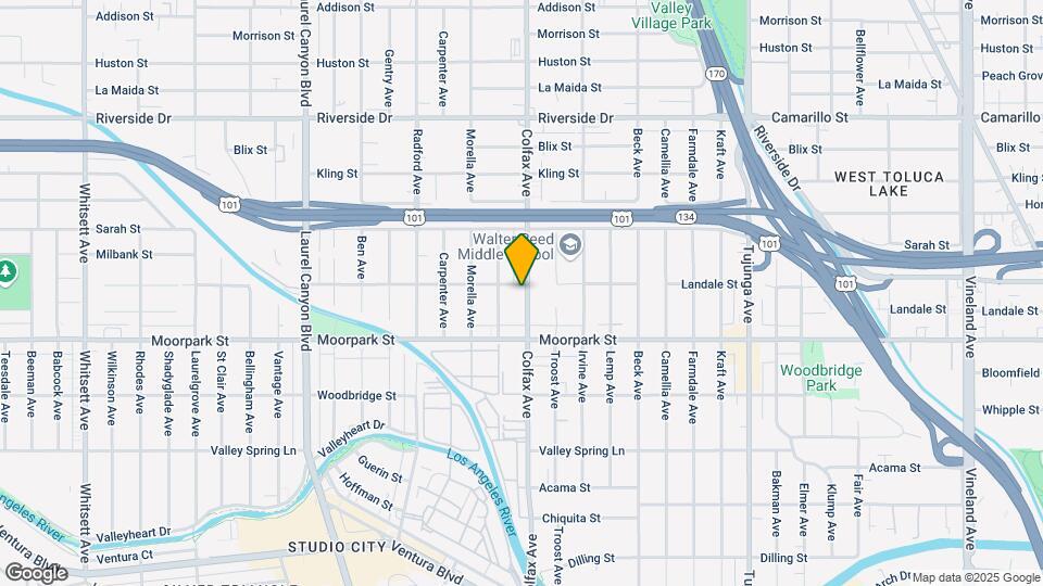 4453 Colfax Ave Map and Location Details