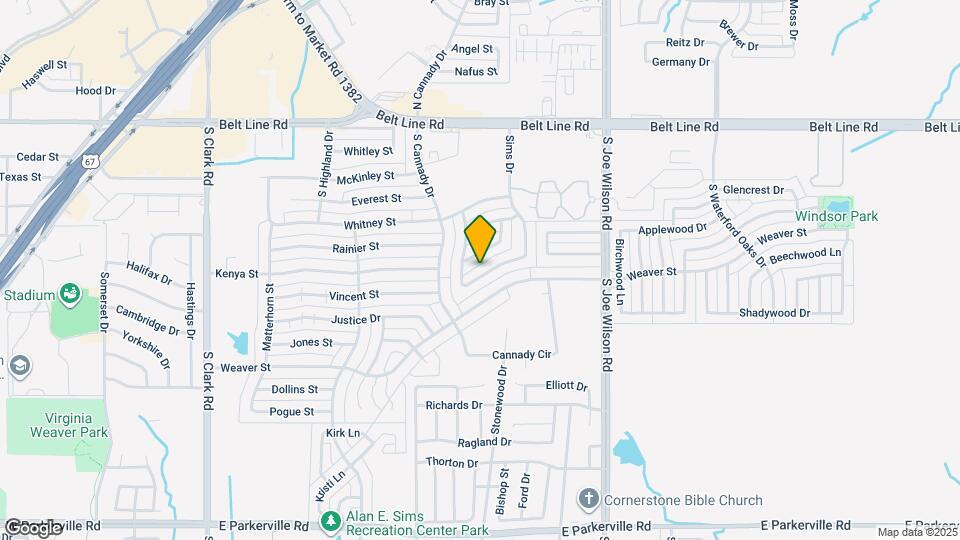 421 Sims Dr Map and Location Details