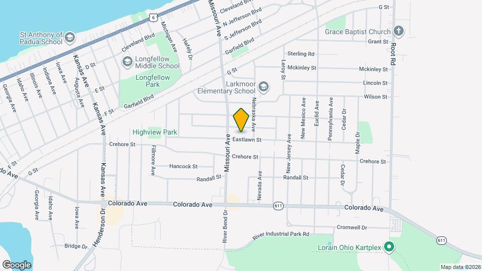 2401 Eastlawn St Map and Location Details