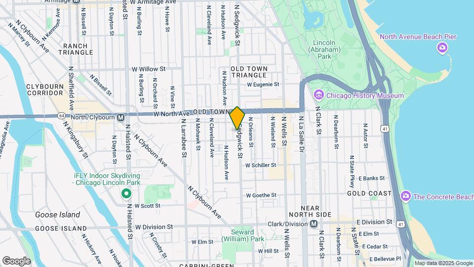 1510 N Sedgwick St Mapa y Detalles de la Ubicación