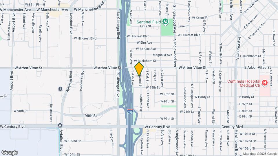 933 Kenwood St, Unit 933 1/2 kenwood st inglewood ca90301 Map and Location Details