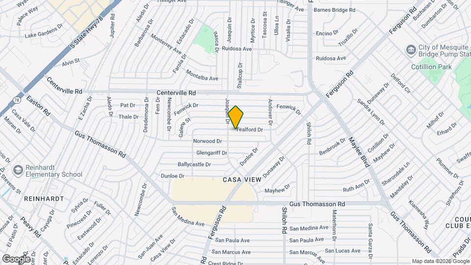 2314 Tealford Dr Map and Location Details