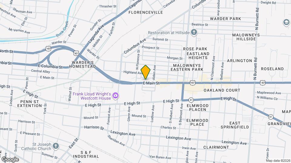 1582-1584 E Main St, Unit 4 Map and Location Details