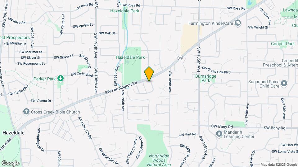 Open & spacious Beaverton duplex with fenc Map and Location Details