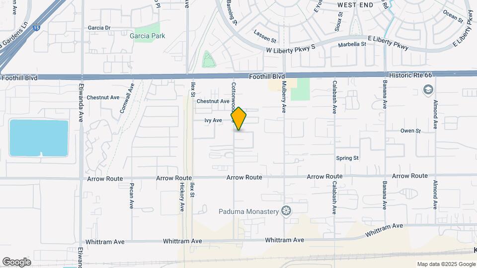 8331 Cottonwood Ave Map and Location Details