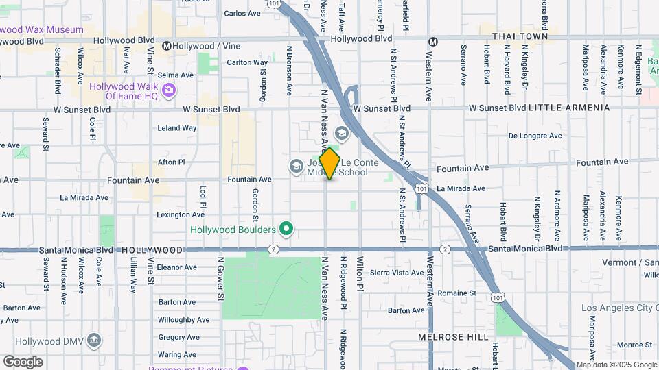 5757 La Mirada Ave Map and Location Details