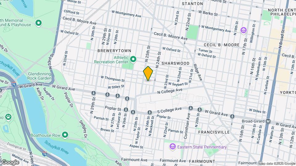 2423 W Thompson St, Unit 3 Map and Location Details