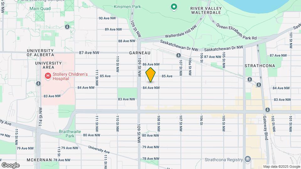 10822 84 Av NW Map and Location Details