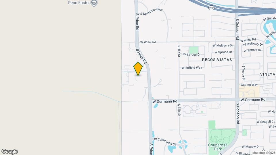 1800 S Price Rd Map and Location Details