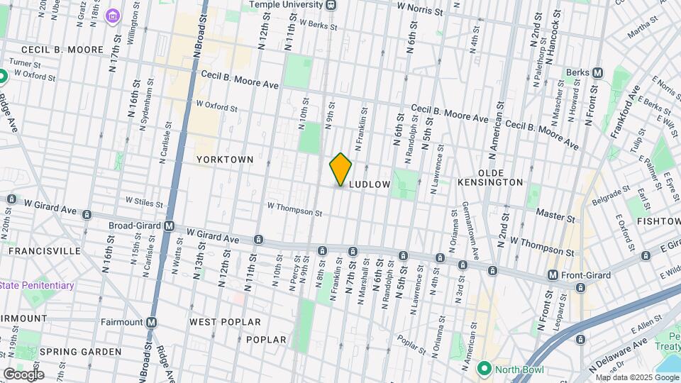 742 Master St Map and Location Details