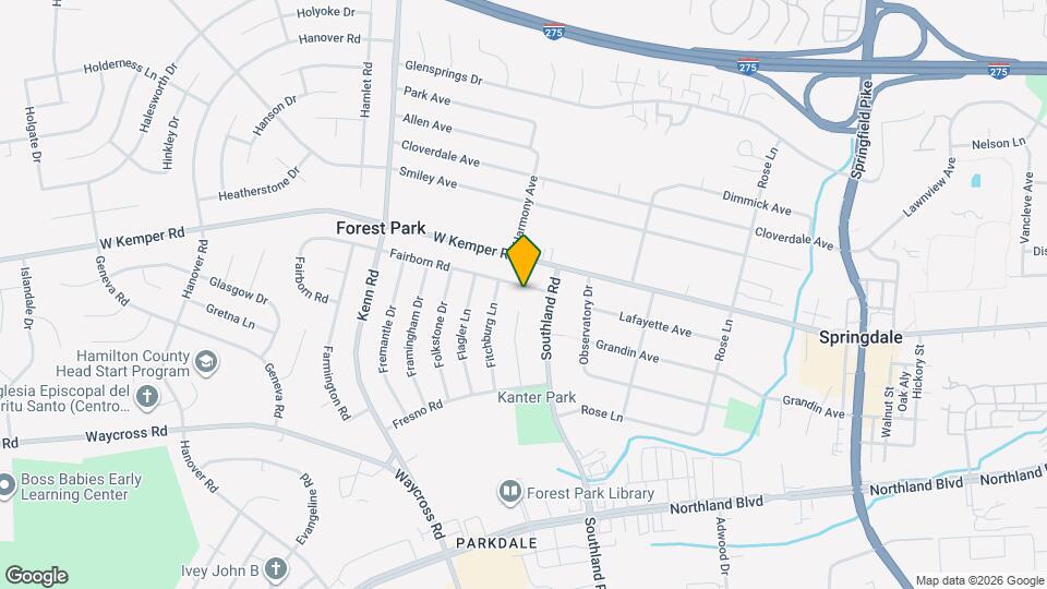 651 Fairborn Rd Map and Location Details