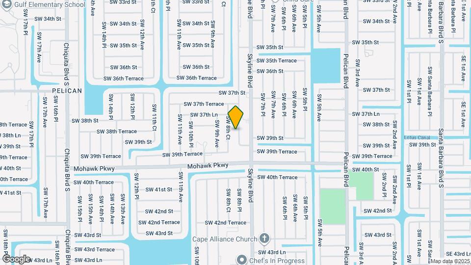 3816 SW 8th Pl Map and Location Details