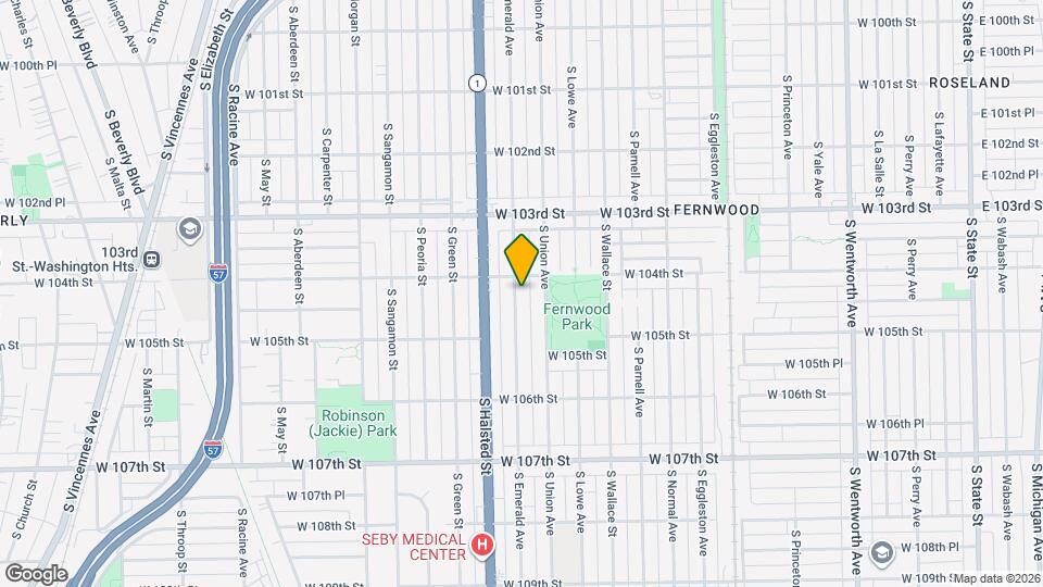 10417 S Emerald Ave Mapa y Detalles de la Ubicación