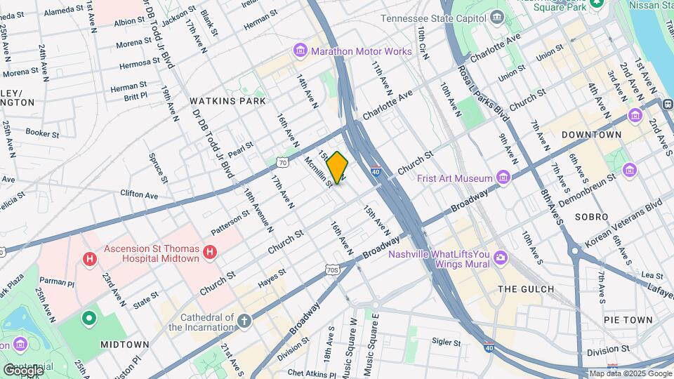 208 McMillin St Mapa y Detalles de la Ubicación