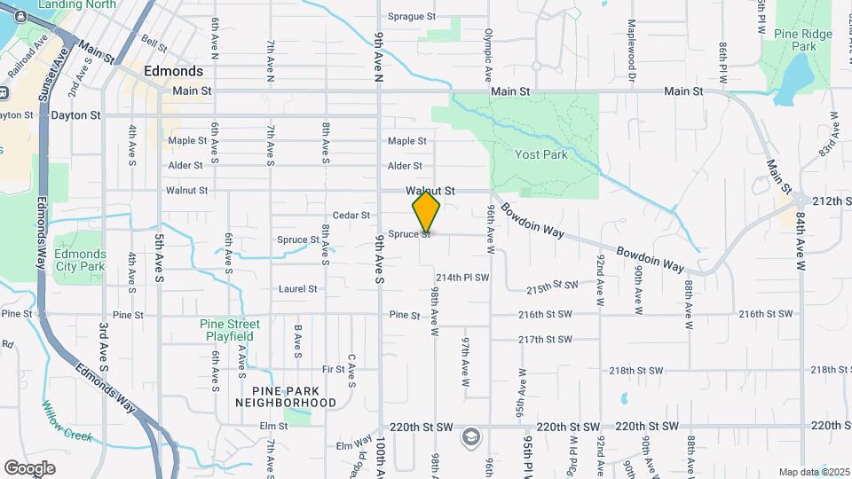 956 Spruce St Map and Location Details