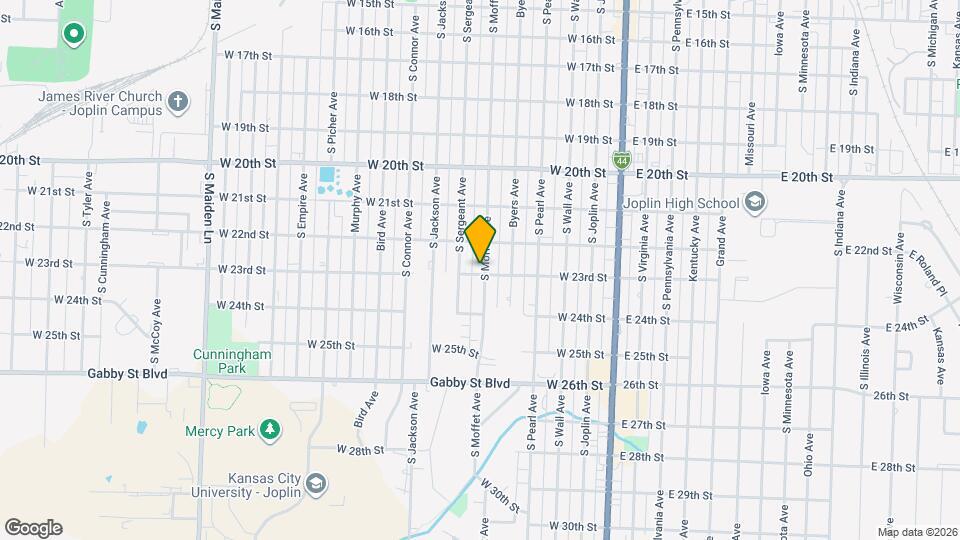 2226 S Moffet Ave Map and Location Details