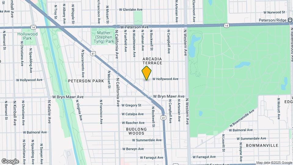 5653 N Talman Ave Map and Location Details