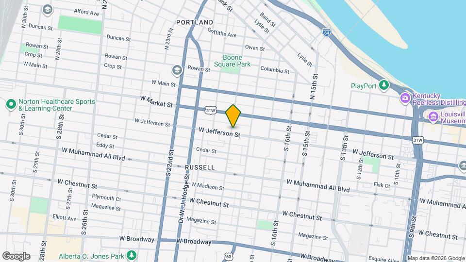 1839 W Jefferson St Map and Location Details