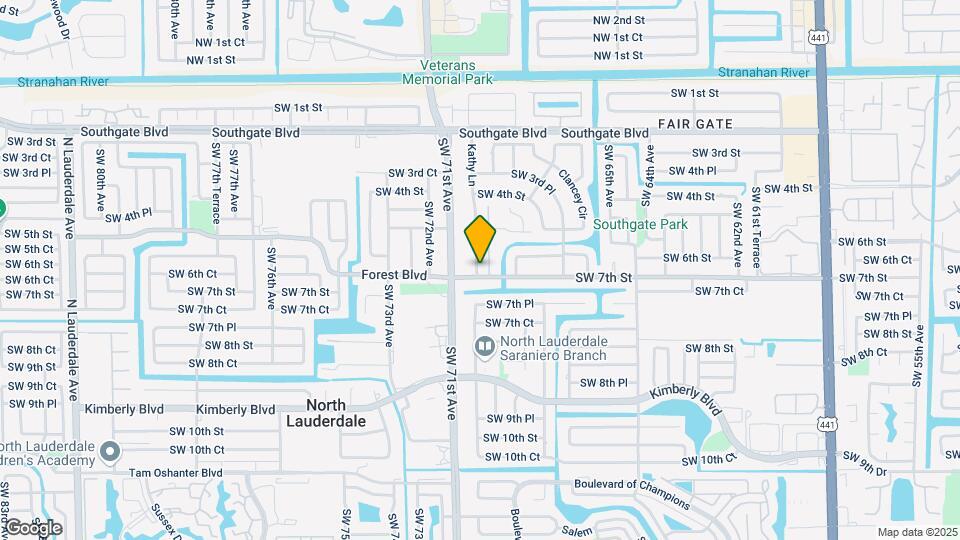 6955 SW 7th St Map and Location Details