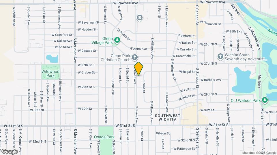 2908 S Glenn Ave Map and Location Details