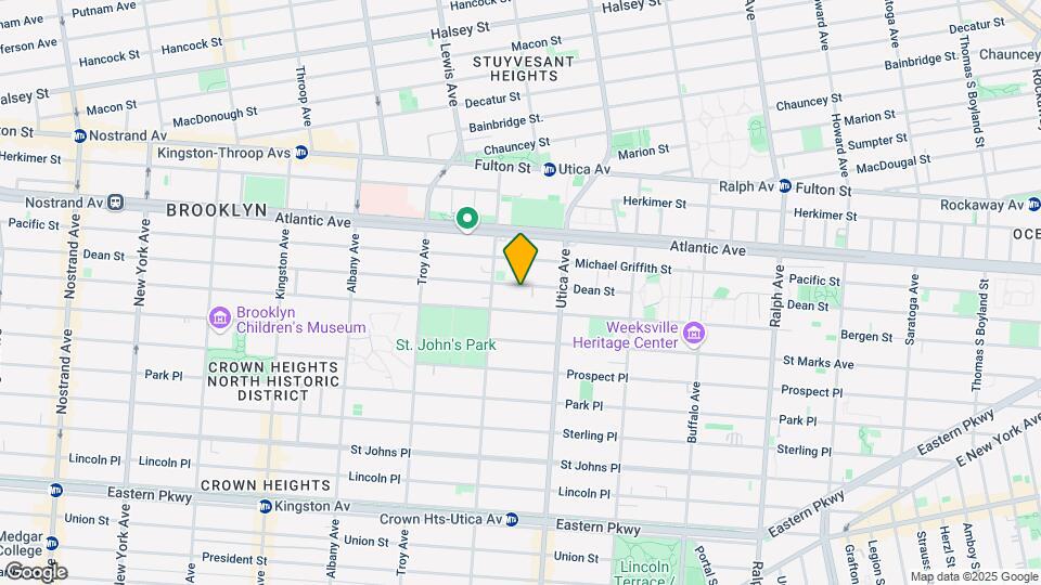1684 Dean St, Unit 2nd Fl Map and Location Details