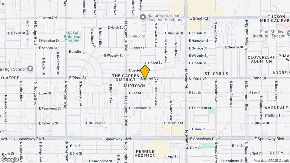 4420 E Pima St Mapa y Detalles de la Ubicación