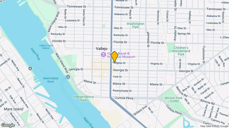 513 Virginia St Map and Location Details