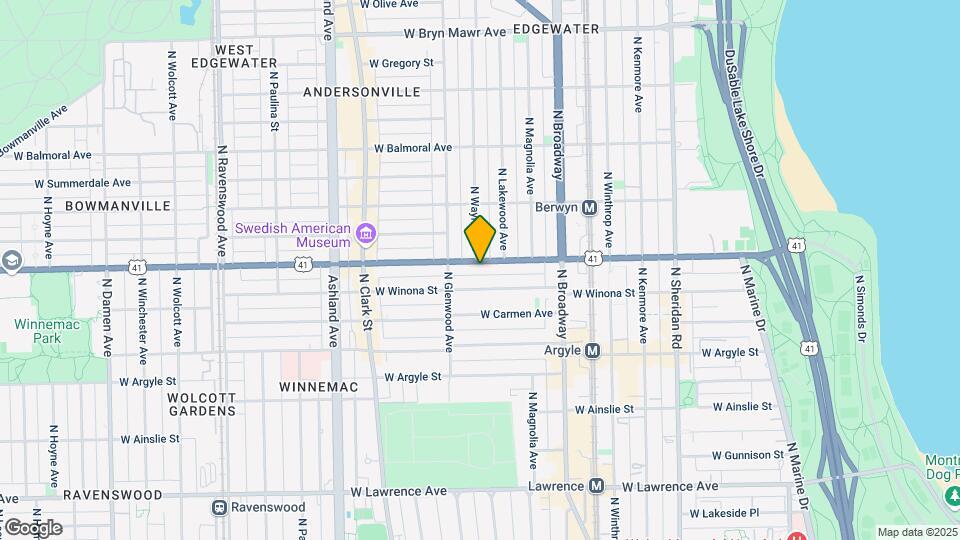 1327 W Foster Ave, Unit 1 Mapa y Detalles de la Ubicación