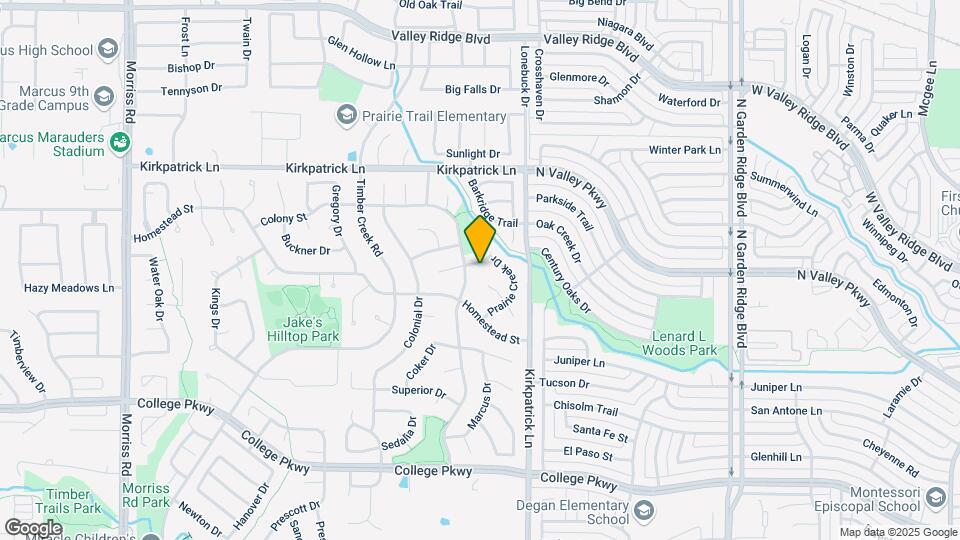 5237 Prairie Creek Dr Map and Location Details