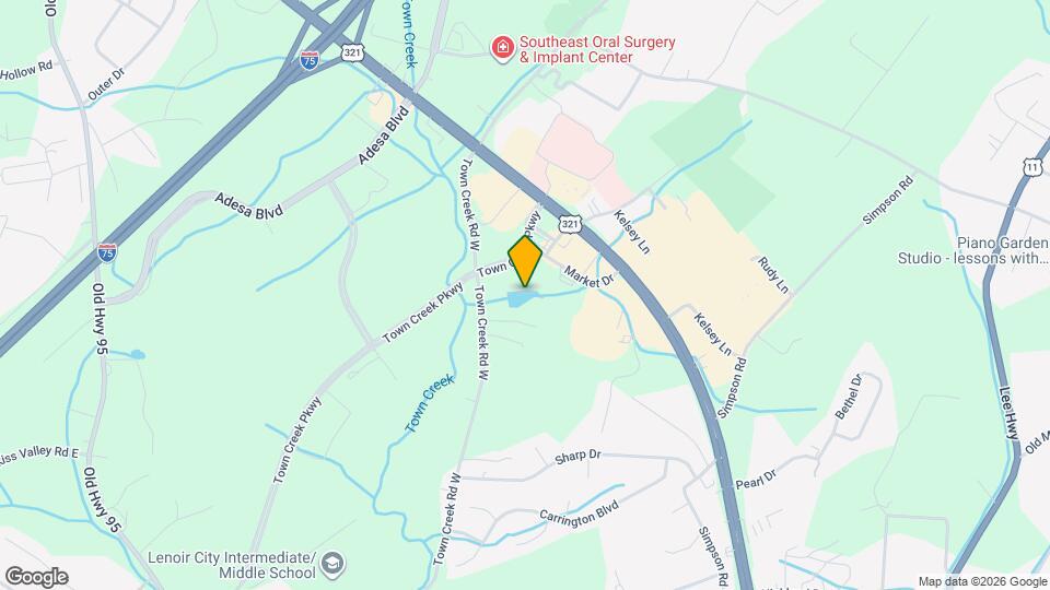 Authentix Town Creek Mapa y Detalles de la Ubicación