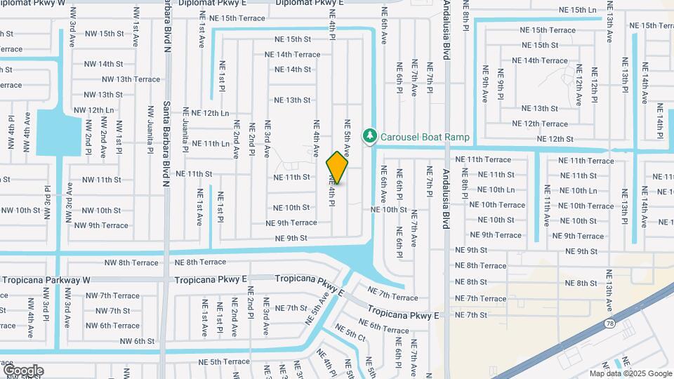 1017 NE 4th Pl Map and Location Details