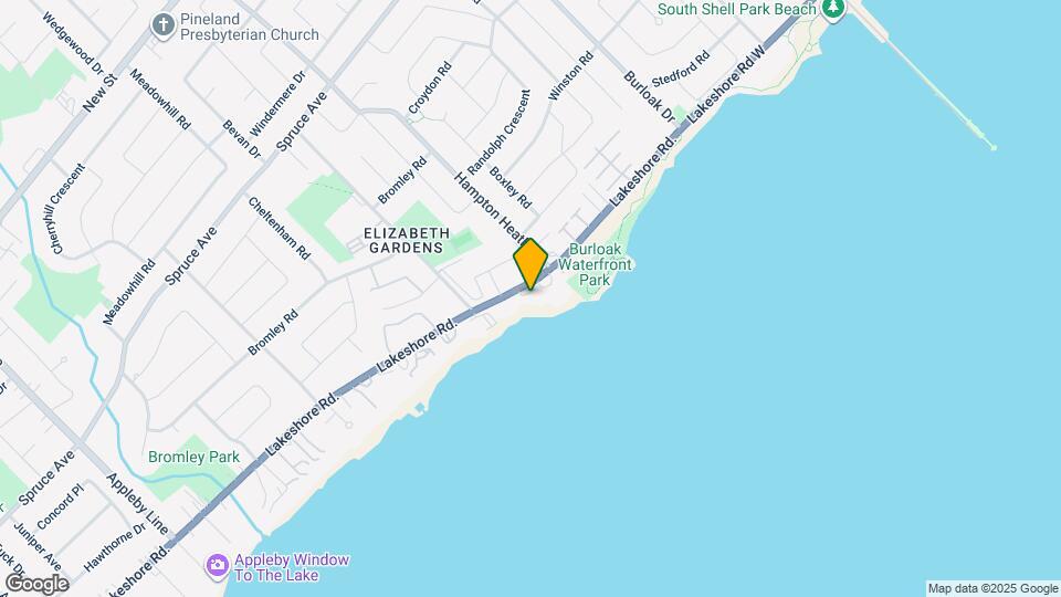 5348 Lakeshore Rd. Map and Location Details