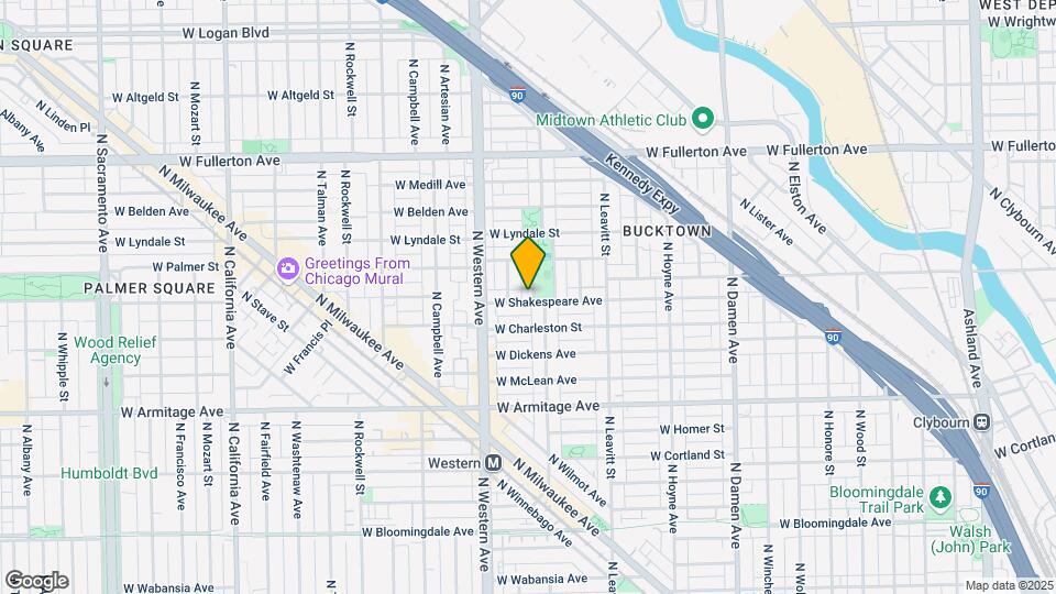 2128 N Oakley Ave Map and Location Details