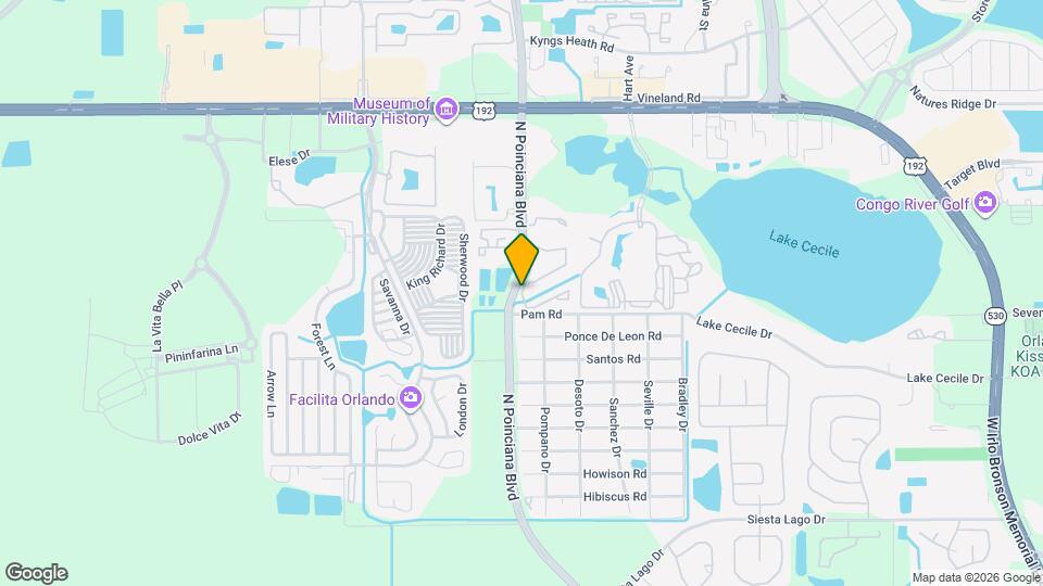 2723 N Poinciana Blvd Map and Location Details